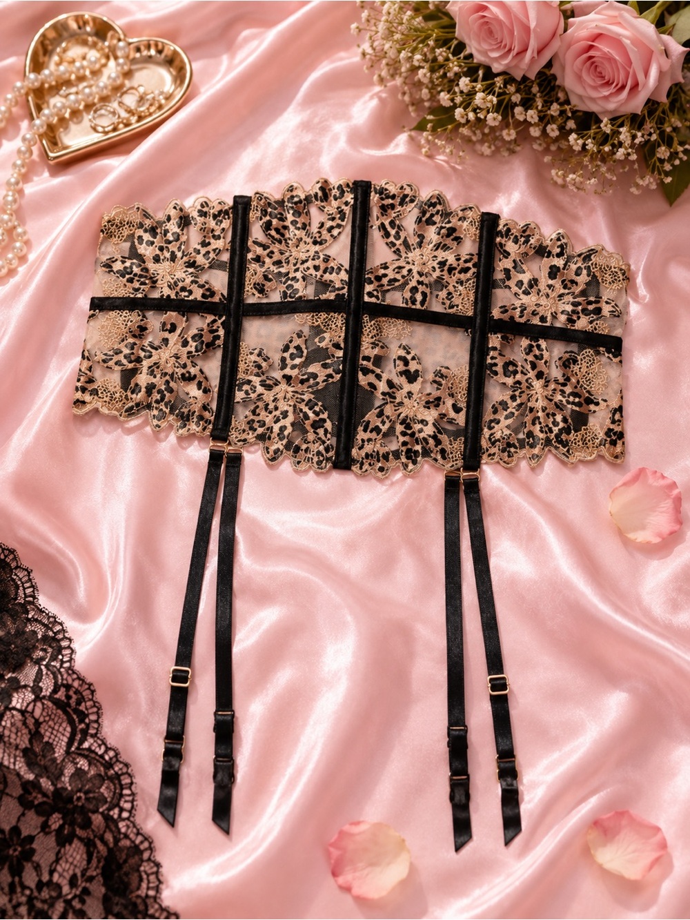 Victoria’s Secret Leopard Embroidered Waist Cincher – NWT